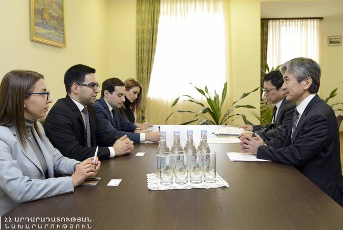 Armenian justice minister receives Japanese Ambassador