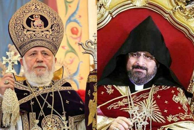 قداسةكاثوليكوس عموم الأرمن كاريكين ال2يرسل رسالة تهنئة لبطريرك الأرمن للقسطنطينية-إسطنبول ساهاك ال2 