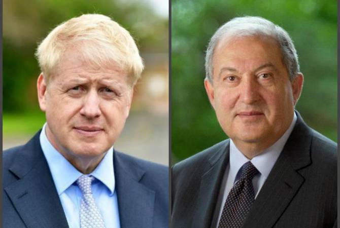 Armenian President sends congratulatory letter to UK’s PM Boris Johnson