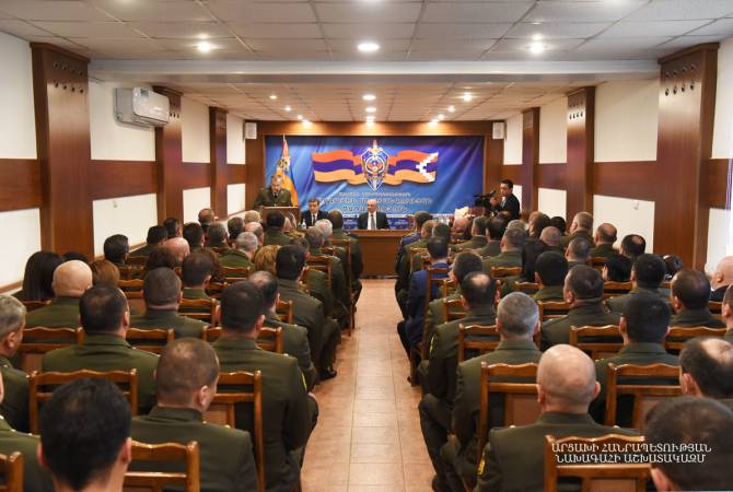 Artsakh President attends event dedicated to professional day of National Security Officer