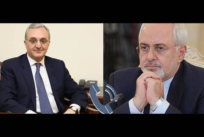 بمبادرة من الجانب الإيراني وزيري خارجية أرمينيا وإيران-ز.مناتساكانيان وج.ظريف-يجريان محادثة هاتفية