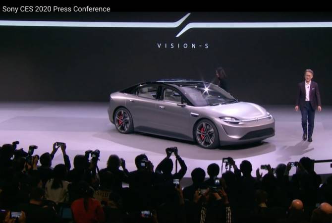 Sony представил прототип электромобиля на выставке в Лас-Вегасе