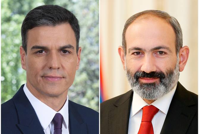 PM Pashinyan congratulates Pedro Sánchez on being re-elected President of the Government of 
Spain