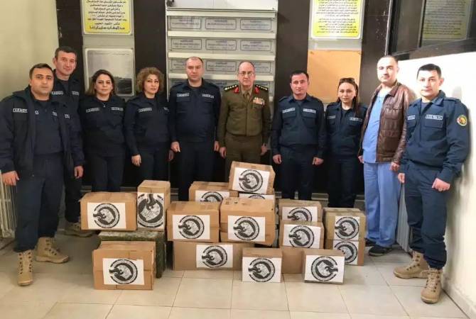 البعثة الإنسانية الأرمينية في سوريا تتبرع بالأدوية والمستلزمات الطبية إلى مستشفى حلب