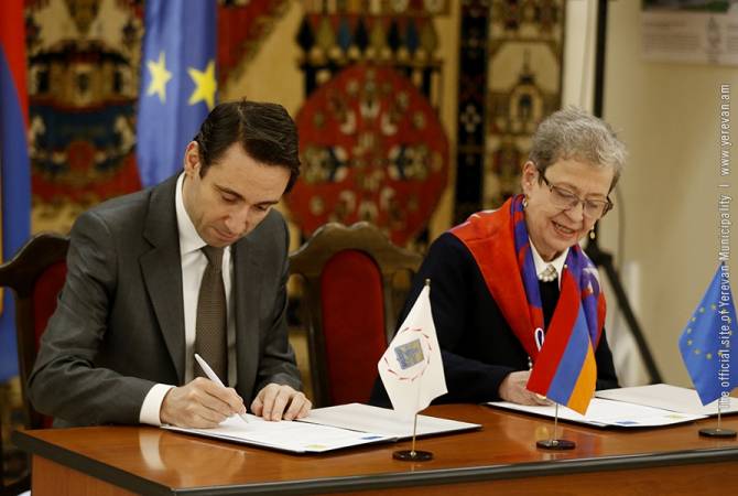 Мэр Еревана и посол ЕС подписали меморандум об управлении опасными отходами

