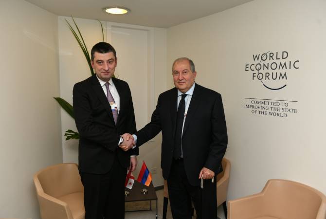 President Sarkissian, PM Gakharia exchange views on Armenian-Georgian relations