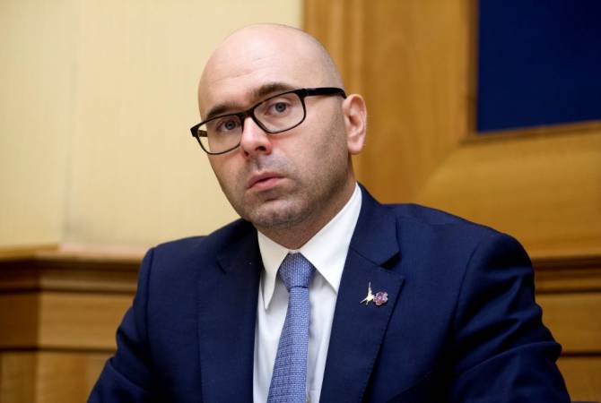 Italian MP Giulio Centemero delivers remarks on anti-Armenian pogroms in Baku