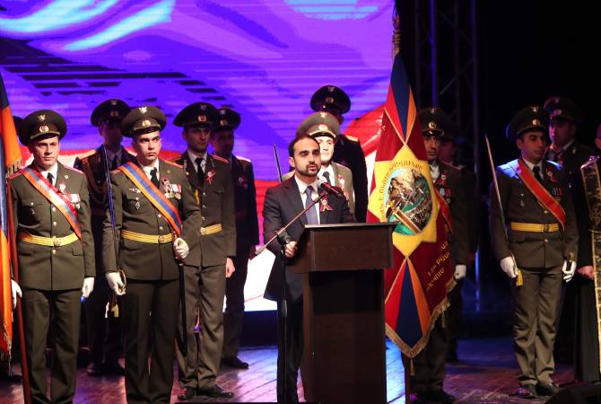 Вице-премьер Тигран Авинян в Горисе принял участие в мероприятиях по случаю Дня 
армии