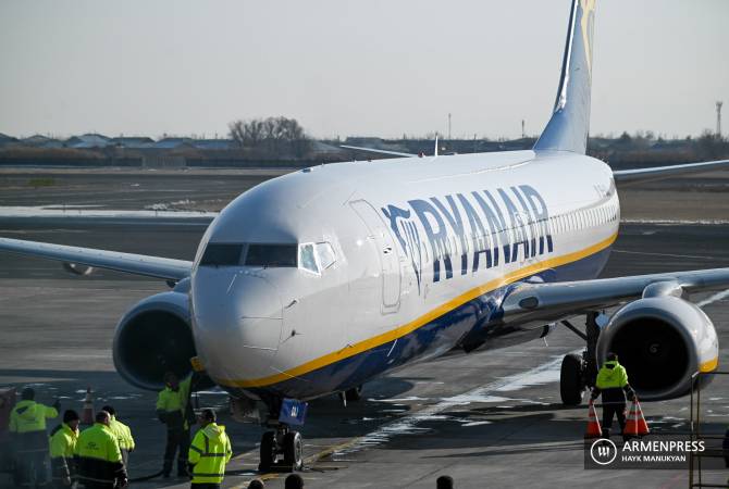 КГА проинформировал руководителей “Ryanair” о проблемах с рейсом Милан-Ереван