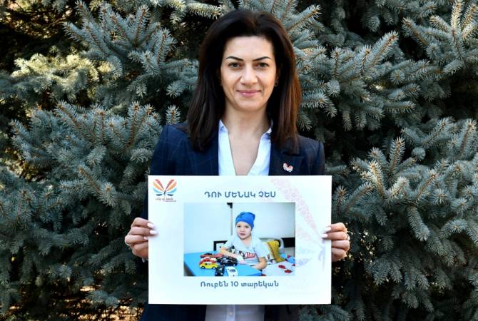 زوجةرئيس الوزراءالأرميني آناهاكوبيان تقودحملة«نستطيع إنقاذ حياة طفل»لمعالجةالأطفال المصابين بالسرطان