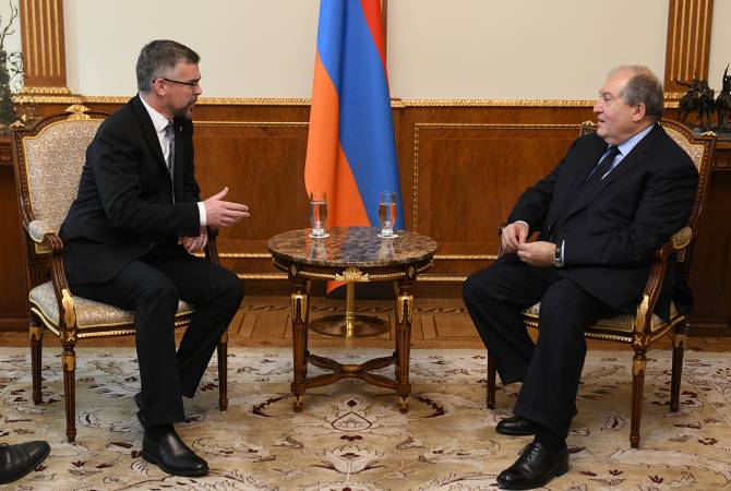 Armenian President holds meeting with Swedish Ambassador