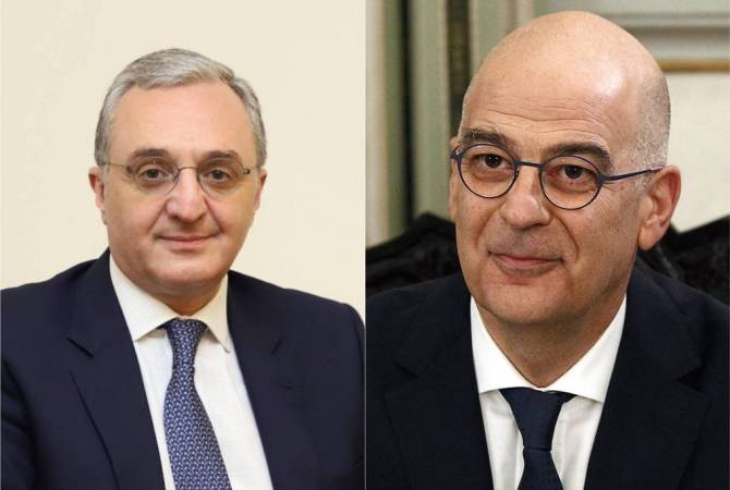 Armenian, Greek FMs discuss bilateral agenda over phone