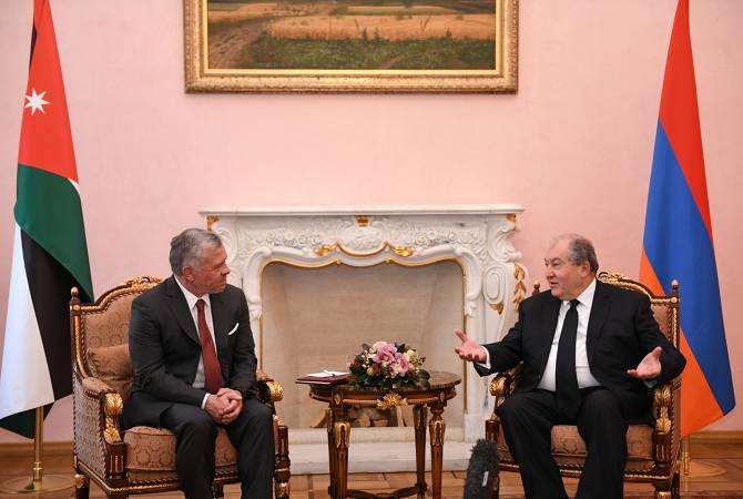 Armenian President and King of Jordan discuss cooperation potential at Yerevan meeting