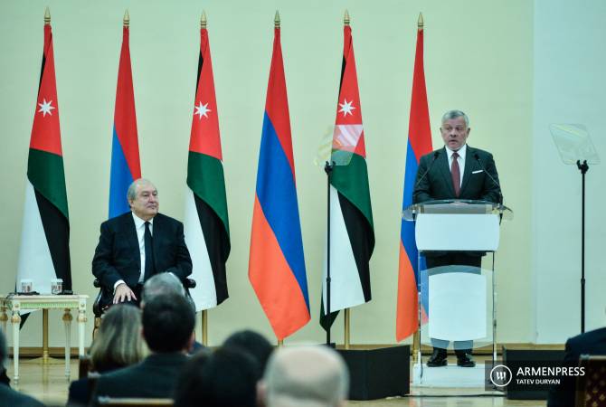  Король Иордании направил из Еревана послание на тему «Религия и толерантность»

 