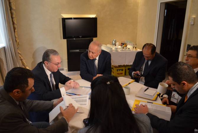Глава МИД Армении встретился с генеральным секретарем Лиги арабских государств 

