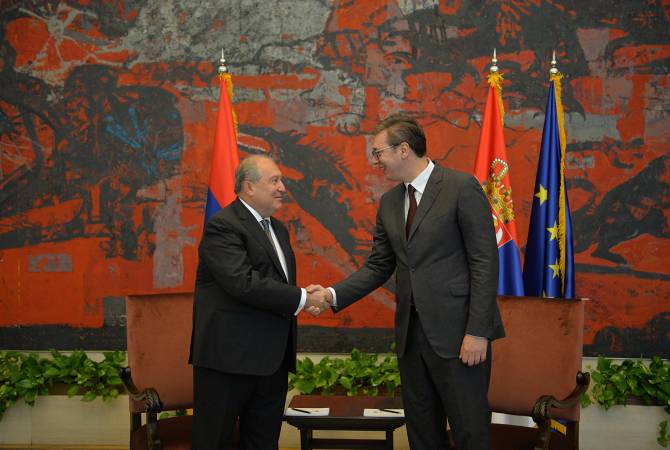 Armenian President congratulates Serbian counterpart on Statehood Day