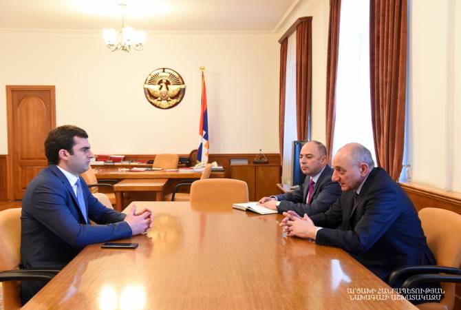 President of Artsakh receives Armenia’s minister of high-tech industry