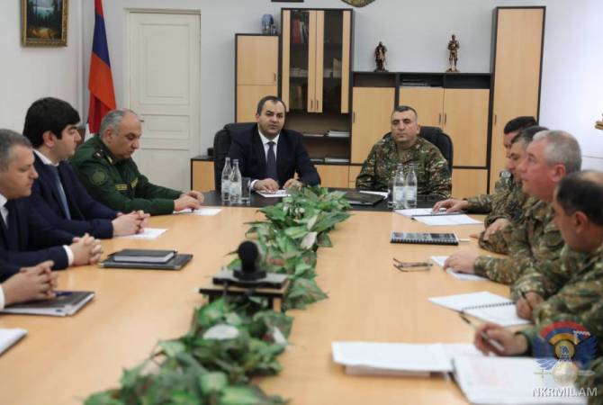 Armenia’s Prosecutor General meets Artsakh top brass 