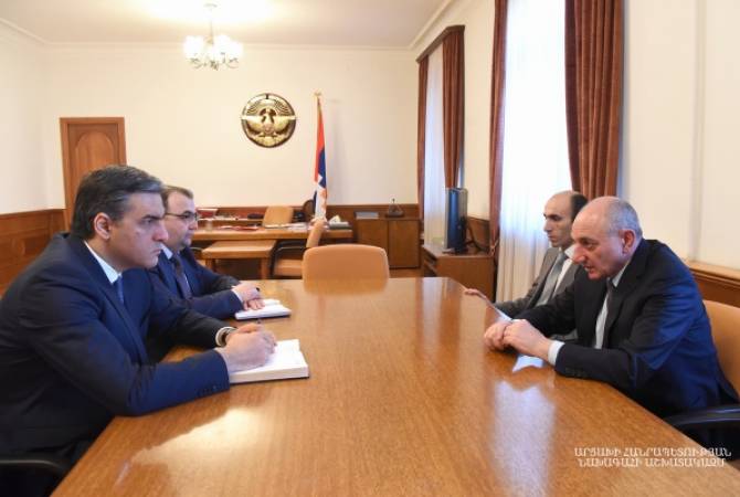 President of Artsakh receives Ombudsman of Armenia