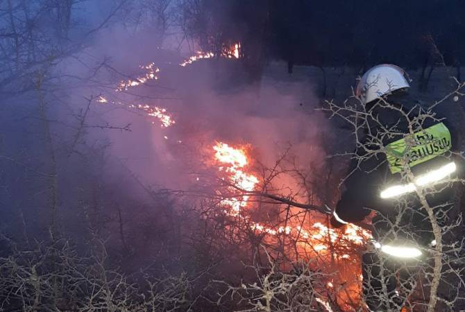 Դիլիջան քաղաքի «Շլորկուտ» կոչվող հանդամասում այրվել է 5000 քմ խոտածածկույթ