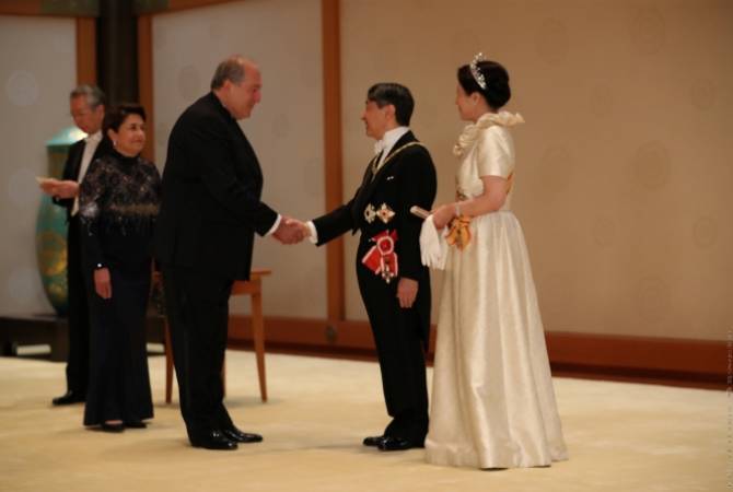  Президент Армен Саркисян направил поздравительное  послание   императору Японии 
Нарухито 