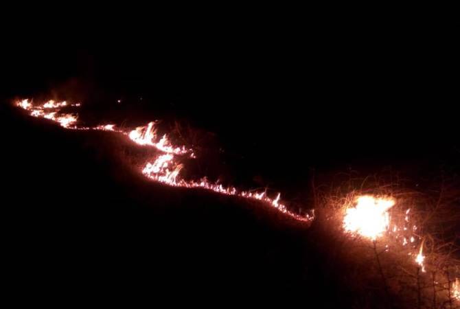 Խաշթառակ գյուղում այրվել է մոտ 5000 քմ բուսածածկույթ