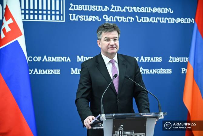 سلوفاكيا تتوقع تعاون أكثر مع أرمينيا-وزير الخارجية السلوفاكي بمؤتمر صحفي مشترك مع نظيره الأرميني-