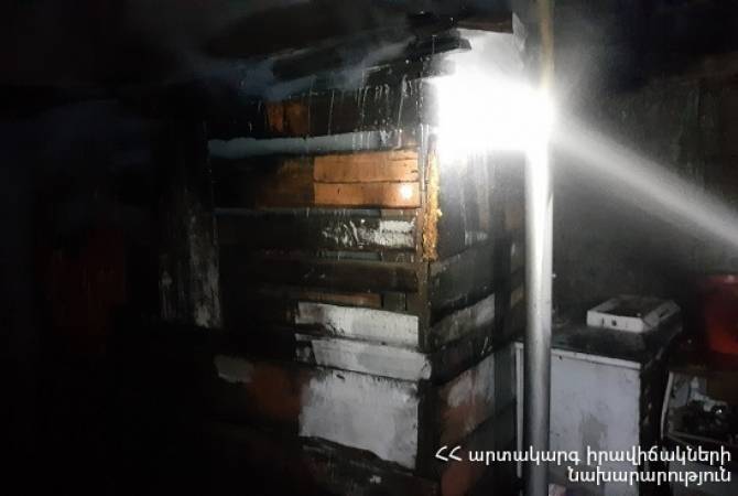 Իսակովի պողոտայի տներից մեկին կից խորդանոցում հրդեհ է բռնկվել