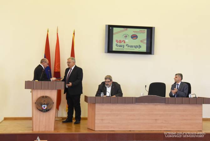 Artsakh President attends opening of conference of Armenian National committees and offices