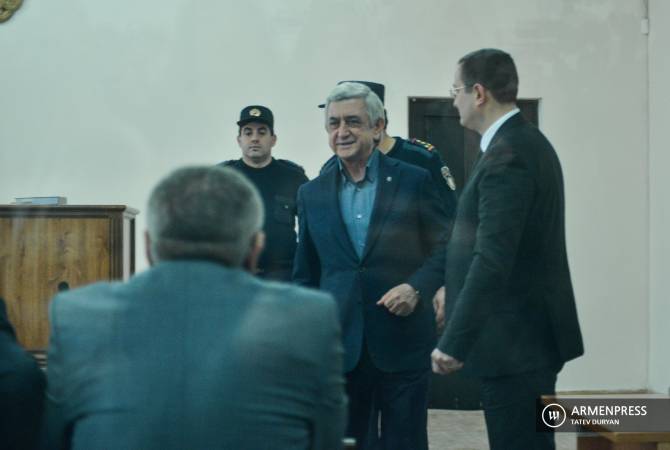 Former President Serzh Sargsyan goes on trial 