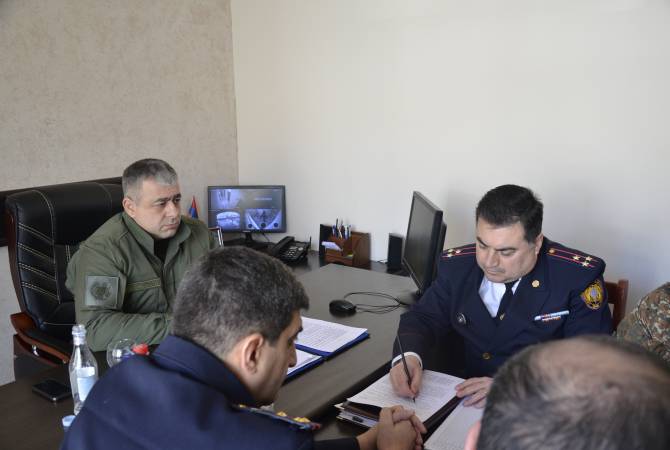 Начальник главного военного следственного управления Армении с рабочим визитом 
выехал в области