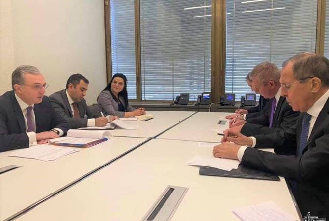 Armenian and Russian FMs discuss bilateral agenda in Geneva
