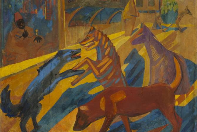 К 140-летию Мартироса Сарьяна  отреставрирована картина “Собаки 
Константинополя”

