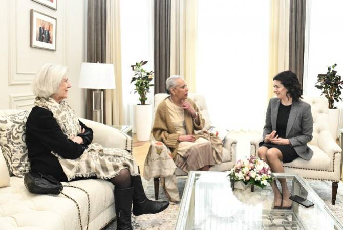 زوجة رئيس الوزراء آ.هاكوبيان تستضيف حصةبنت الصباح-الكويت-التي تخبر عن جدتهاالناجيةمن الإبادةالأرمنية