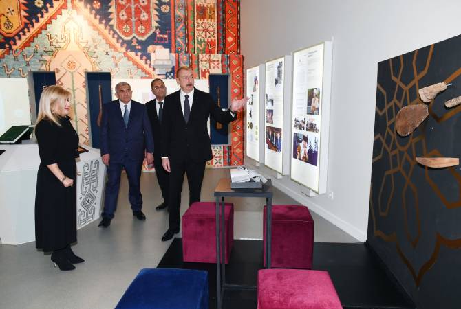 مزورو التاريخ-رئيس أذربيجان يأمر متحف الفنون الأذري من تغيير الأسماء الأرمنية على الخرائط التاريخية-
