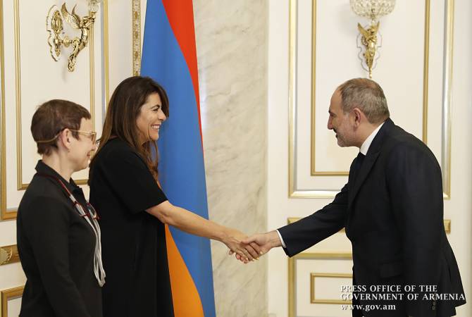 Pashinyan a reçu  Lisa Grigorian et  Marie Lou Papazian