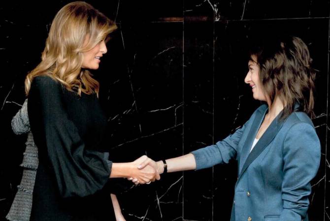 Office of Armenian PM’s spouse releases details from recent meeting with Melania Trump