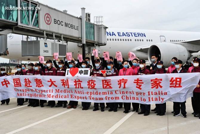 Չինաստանը Իտալիա է ուղարկել բժիշկ-փորձագետների երրորդ խումբը. Սինխուա