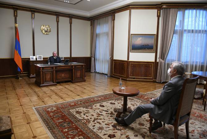 President Sarkissian receives parliamentary standing committee chair Andranik Kocharyan