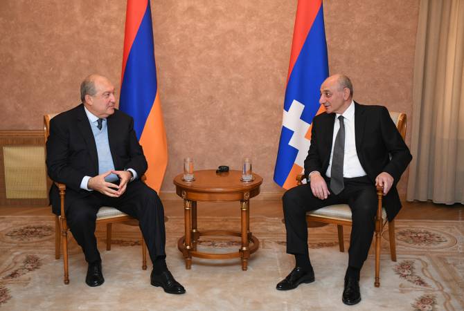 Armenian President holds phone talk with Artsakh counterpart