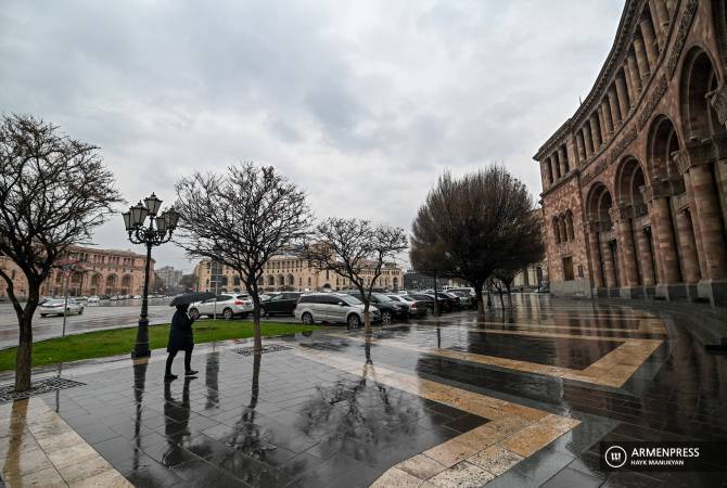 В  Армении ожидаются дожди и грозы