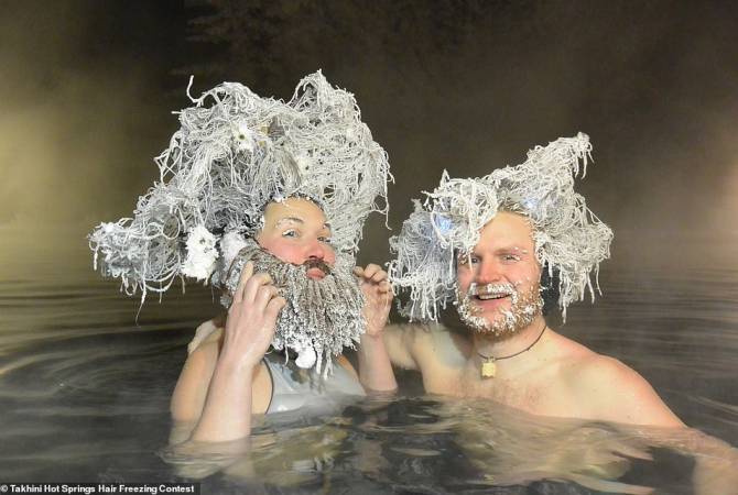 Կանադայում անց է կացվել մազերը -20 աստիճան ցրտի պայմաններում սառեցնելու 
ինքնատիպ մրցույթ
