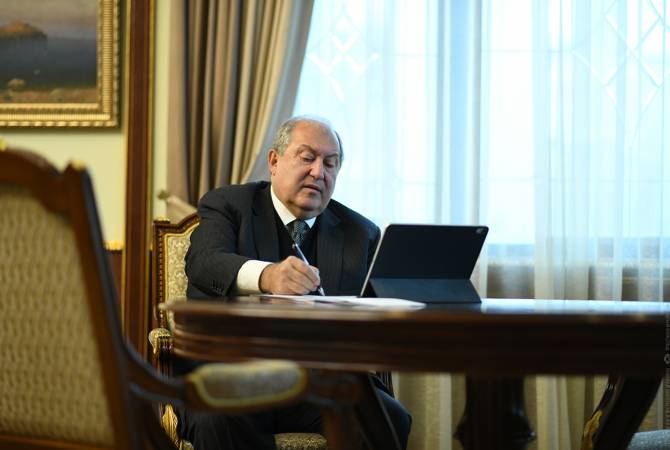 Armenian President signs into law location data bill for contact tracing of coronavirus cases 