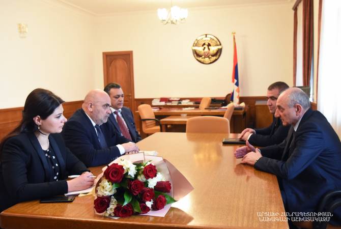  Президент Арцаха принял делегацию Комиссии по телевидению и радио Армении

 