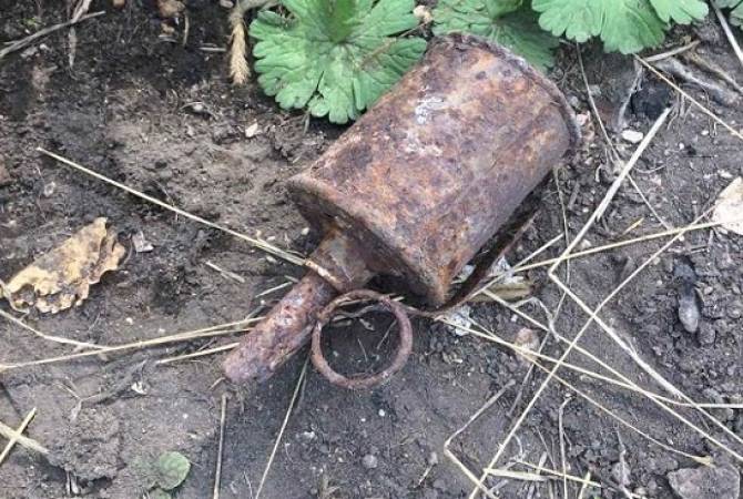 Вблизи спортивно-концертного комплекса Еревана обнаружена дистанционная 
наступательная граната

