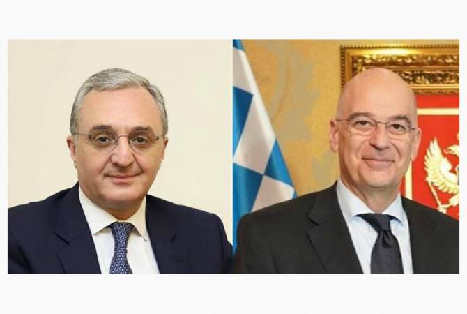 Armenian FM holds telephone conversation with Greek counterpart