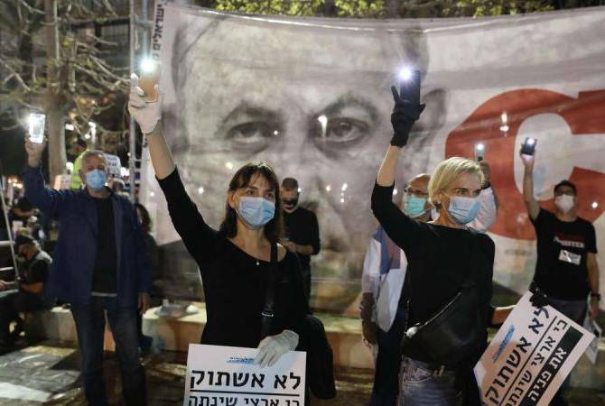  Коронавирус не помеха: на улицы Тель-Авива вышли тысячи протестующих. REGNUM 
