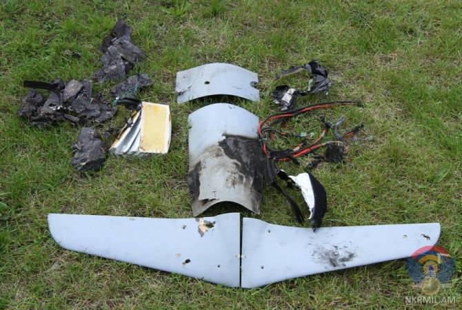 Artsakh's Defense Ministry publishes photos of parts of Azerbaijani downed UAV