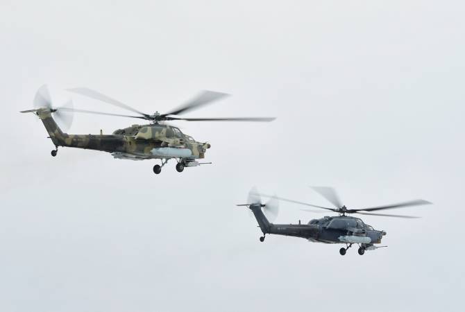 210 самолетов и вертолетов российской военной базе в Армении совершат 9 мая 
демонстрационные полеты

