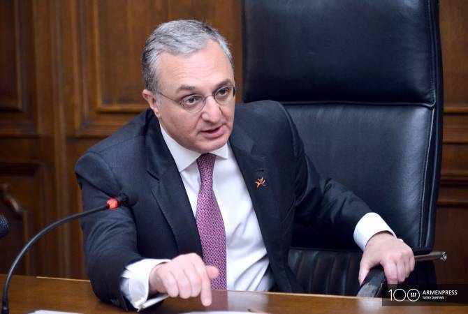 حددت أرمينيا بوضوح موقفها من حل مسألة ناغورنو كاراباغ- وزير الخارجية زوهراب مناتساكانيان-